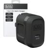image:imageBLACKDECKER GaN PD Wall Charger 1Port 20W Type C Wall Plug Compact Power Block USB C TypeC Fast Charging for iPhone 171615 USBC Charging Block Perfect for Home Office TravelBlack
